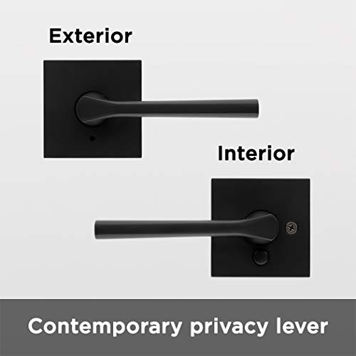 Kwikset 91550-034 Lisbon Door Lever, Matte Black #TOP1
