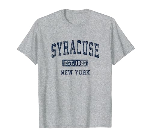 Syracuse New York NY Vintage Athletic Sports Design T-Shirt