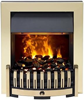 DimplexDanville OptiMyst Smoke & Flame effect Brass Model DNV20BR Inset Fire Place