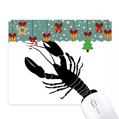 Tapis de souris crevettes noires antidérapant pour décorer le bureau