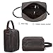 Canvas Toiletry Bag Waxed Canvas Cosmetic Bag with Durable Vintage Leather, Canvas Toiletry Bag, Zipper Travel Toiletry Bag Makeup Bag for Bathroom Shaving Dopp Kit (Waxed Canvas)