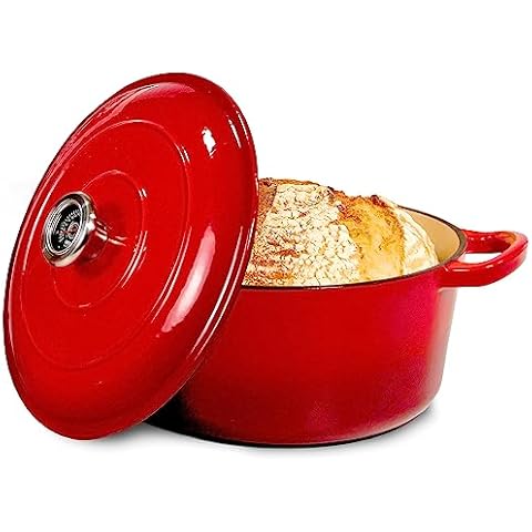 Edelkoch® Gusseisen Topf inkl. Gärkorb und Rezept Cover