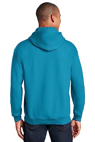 Image of Gildan Men's Heavy Blend Drawcord Hooded Sweatshirt, Safety Pink