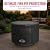 Heavy Duty Fire Pit Covers, Fit 30-36 Inch Round Gas Fire Pit - 600D Polyester Firepit Covers Round, Outdoor Fire Pit Cover, Firepit Cover, Fire Pit Cover Round, Patio Cover for Fire Pit, Table Cover