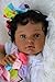 SCOM Realistic Reborn Baby Doll - 20 Inch Real Life Black Doll Girl, Lifelike African American Baby with Full Body Vinyl, Weighted Newborn Brown Hispanic Dolls for Ages 3 4 5 6 + Gift