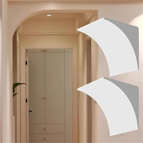 2 Pack Half Circle Top Round Arched Molding Trim, Pre-Curved