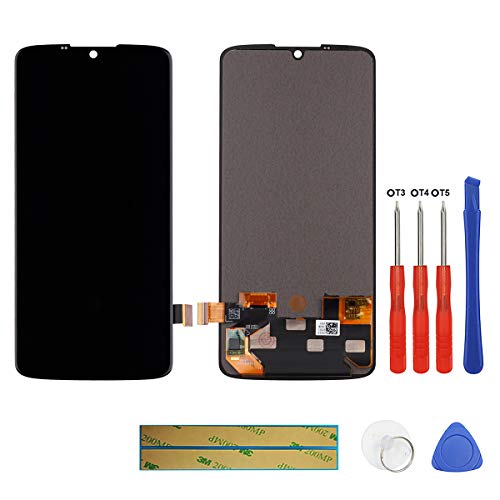 SWARK OLED Display Compatible with Motorola Moto Z4 6.4 inch (Black) LCD Display Touch Screen Display + Tools