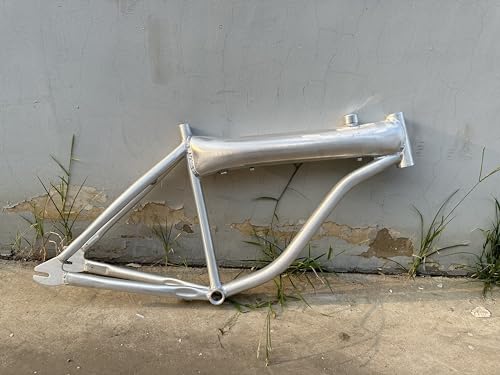 AUTES 2.75L Bicycle Gas Frame w/o Kickstand, Fuel Tank Built in 2.75L Frame - Gas Motorized Bicycle(Brushed Alum)