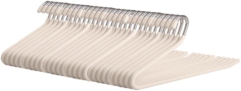 Trouser Hanger, Goose-Shaped dip Anti-Slip Hanger, Heavy-Duty Reinforcement, high Manganese Steel, PVC Anti-Slip Coating,Bedrooms, Bathrooms, Dormitories, Outdoor Suitability,50pcs(White)