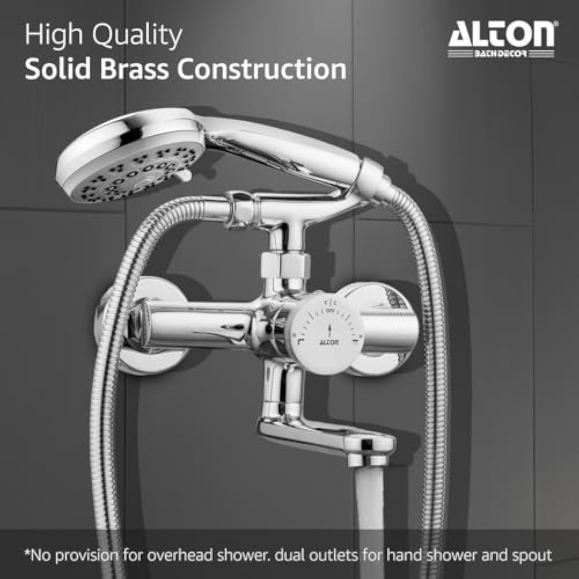 Brass OneSwitch Single-Knob Bathroom Diverter