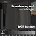 AJAZZ 100% Blackout Doorway Curtains Accordion Doors for Doorway Curtains Applicable Patio Door Curtain Sliding Door Curtains Sliding Door Blinds Closet Curtains(Cream White 98