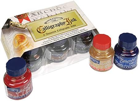 Winsor & Newton W&N Drawing Ink Collection-Set of 4 (Vibrant Tones), 14ml