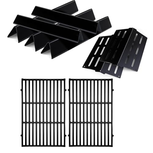 Grill Flavorizer Bars & Cooking Grids for Weber Genesis 300 Series (2011-2016) - E310 E320 E330 S310 S330 EP310 EP320 EP330 With Front Control Grills Replacement For Weber Genesis Grill Parts