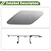 HOPESPANNER Front Left Bumper Headlight Washer Nozzle Cover Cap No.95862830100 Bumper Trim Nozzle Cover for Porsche Cayenne 2011-2014 Silver Tone Plastic 1 Pcs