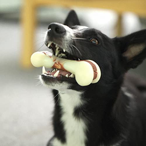 Jouet pour chien ultra résistant os à mâcher durable goût bœuf - 6