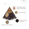 Agate Mart Amethyst Orgonite Pyramid Crystals Pyramid for Positive Energy And Meditation Yoga Positive Energy Crystal That Promotes Wealth, Prosperity and attracts Success