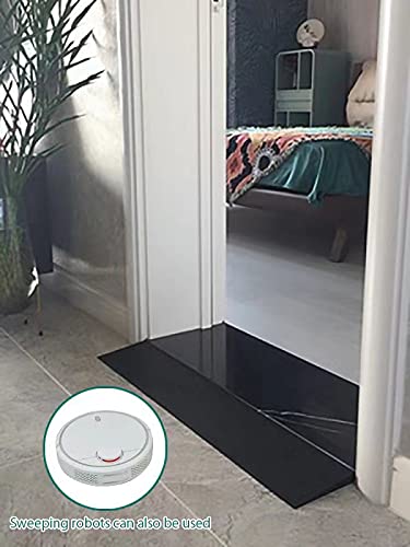 Cinnye 1.2'' Rise Solid Rubber Wheelchair Ramp,Threshold Ramp Used For Thresholds,Doorways And Bathroom (High:1.2 Inch(Pack Of 1)) #TOP2