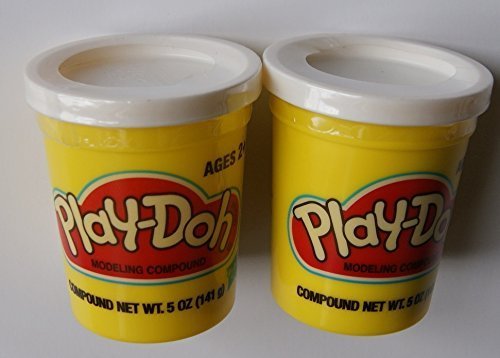 Play-doh White - Set of Two Single Cans (5 Oz.)