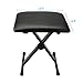 Ktaxon Single X Keyboard Stand and Bench Set, Adjustable Height Digital Piano Stand with Lockable Straps for 49 61 76 88 Keys