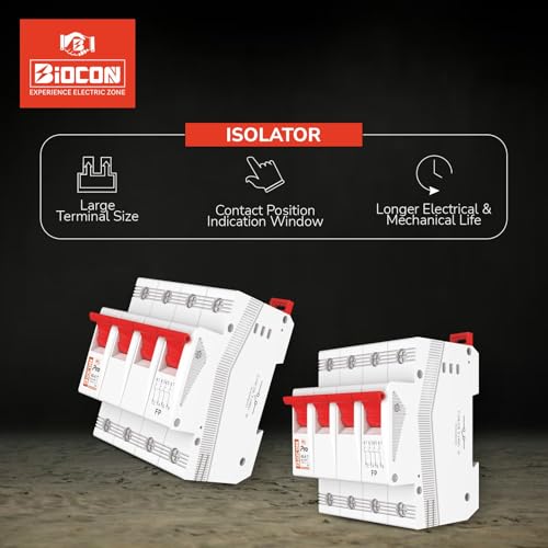 Image of Isolator with Current Rating 100A FP IS /IEC 60947-3Voltage: 240 /415 V ACFrequency: 50 Hz