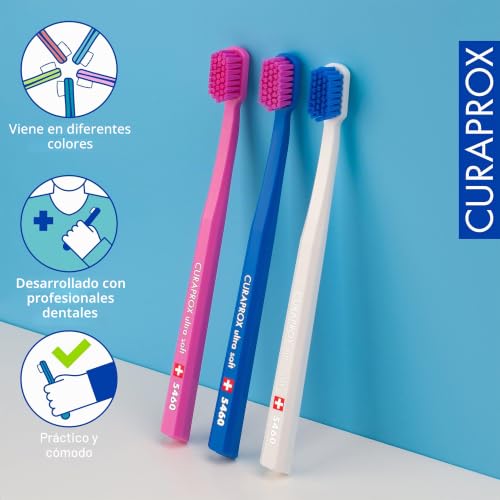 Miniatura 4 de Curaprox Swiss 5460 - Cepillo De Dientes 3 Unidades, 0,10 Mm,