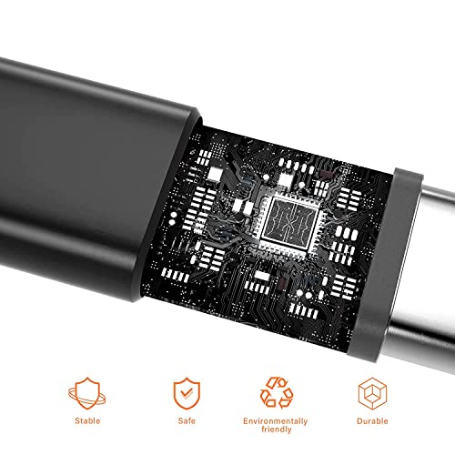 Image of BESTOR Multi Charging Cable 3 in 1 Nylon Braided Multiple USB Fast Charging Cable for Android, iOS and Type C Devices USB Port Connectors Compatible Smart Phones & Tablet (1.1M)