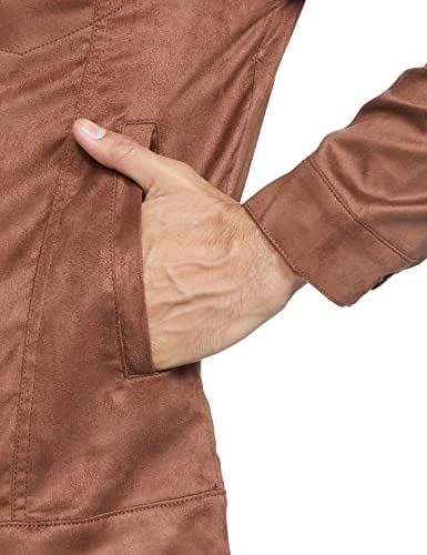 Image of Max Polyester Men Solid Full Sleeves Regular Fit Standard Length Jacket
