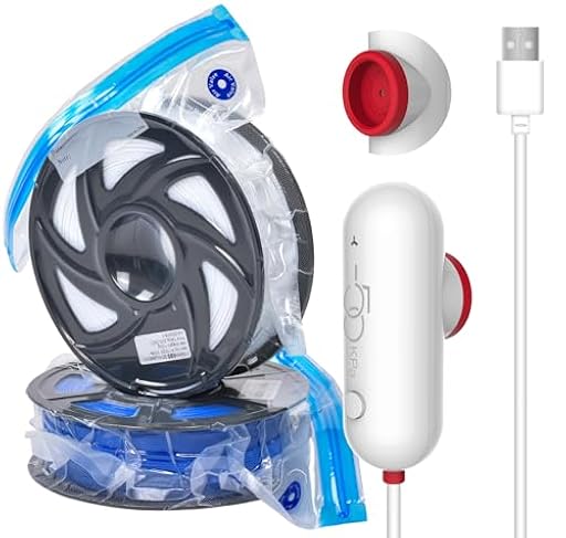 Bomba USB, almacenamiento de filamento 3D, con 10 bolsas de vacío para filamento de un solo rollo (30 * 34 cm).. | Ya disponible en tu tienda friki favorita! En mundofriki.es!