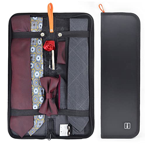 Image of Men's Travel Tie Case Holder Storage For Travel - 3 Packs