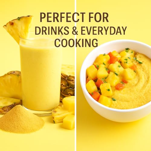 Image of Confect Pineapple Powder | Pure & Natural Fruit Powder for Smoothies, Baking, Beverages, Juices, Tea & DIY Recipes | Vegan, Gluten-Free, No Added Sugar - 200 Gms