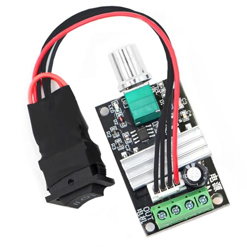 NEWNEWLIU Control de velocidad del motor CC 6 V/12 V/24 V/28 V/3 A/80 W driver de velocidad del motor PWM Interruptor reversible ajustable de velocidad 1203 BB DC Motor Driver Invertir para motor CC,