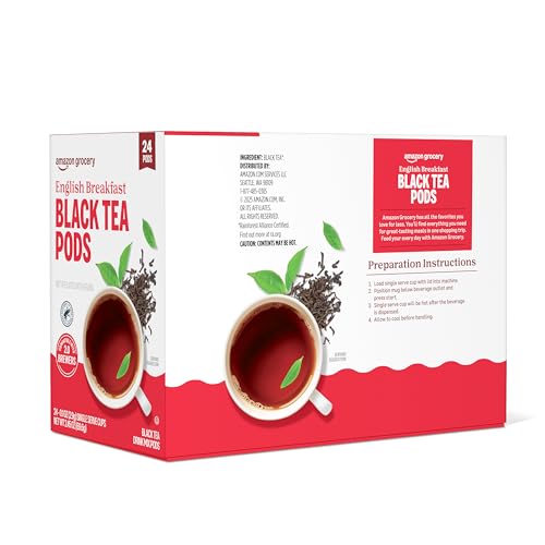 Amazon Grocery, English Breakfast Black Tea Pods, 2.45 Oz, 24 Ct (Previously Happy Belly) - image 3