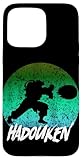 Retro Vintage Hadouken Fighter 16Bit 2 II - Black Case for iPhone 15 Pro Max