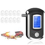 Breathalyzer,Professional-Grade Accuracy Breathalyzer to Tester with 10 Mouthpieces, Portable Breath