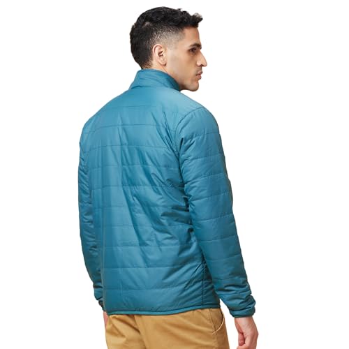 Image of Being Human Turquoise Regular Fit Men's Jacket Clothing