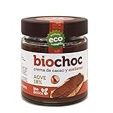 Contiene avellanas BioChoc Crema de Cacao Biológica con Avellanas y Aceite de Oliva Virgen Extra 200 g