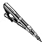 Black Pen With Silver Accents