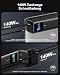 AsperX Laptop Powerbank,Power Bank 27600mAh,PD3.1 2X 140W USB-C Ports Schnellladung,Tragbar Alulegierung Externe Handyakkus mit TFT Dispaly, Akkupack für iPhone17/16/15, Galaxy, MacBook