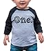 7 ate 9 Apparel Boy's First Birthday One Vintage Baseball Tee 18 Months Grey and Black