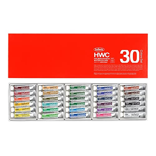 ホルベイン 透明水彩絵具 30色セット W407 5ml(2号) 003407