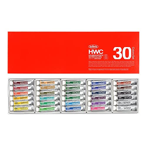 30 color set Holbein transparent watercolors (japan import)