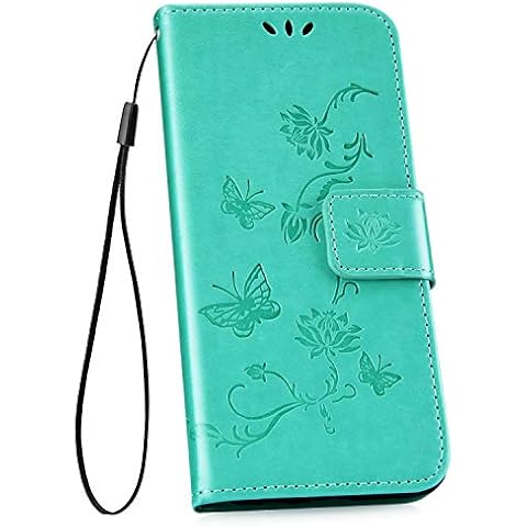 Ysimee kompatibel mit Samsung Galaxy S10 Hülle im PU Leder Cover