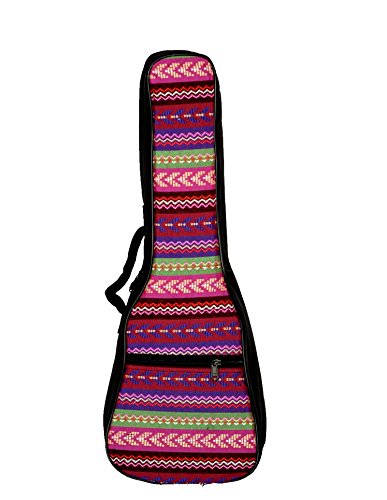 Funda resistente y tipo mochila ParaCity para ukelele con acolchado de esponja de 10 mm, impermeable, con correas de hombro ajustables