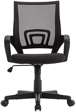 Pemberly Row (Set of 2 Ergonomic Adjustable Mesh Computer Desk Chair with Armrests and Lumbar Support, for Home and Office, Swivel