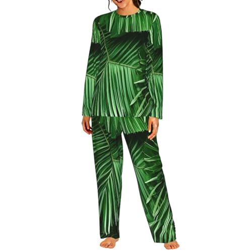 Pyjama feuilles de palmier doux pour des nuits sereines et cocooning