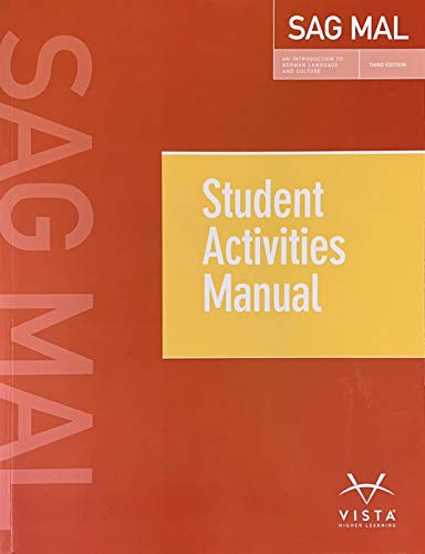 Sag Mal Student Activities Manual 3rd Edition