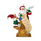 Hallmark Keepsake Mini Christmas Ornament 2018 Year Dated, Santa Hot Air Balloon Up and Away  Miniature, 1.31