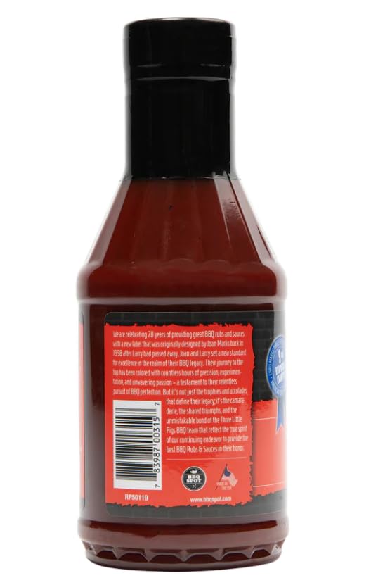Three Little Pigs - Puff 'n' Huff - Kansas City Sweet BBQ Sauce - New Formula - 20.2 oz. - Image 3