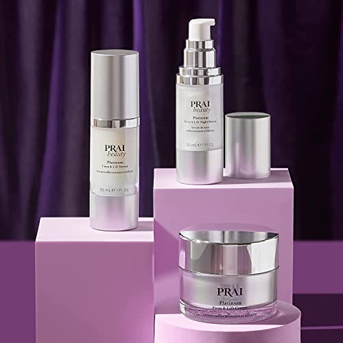 PRAI Platinum Firm & Lift Day Creme 50ml, Hydrating Moisturiser With Nulastic Silk, Platinum & Idealift, Plumps - Image 4