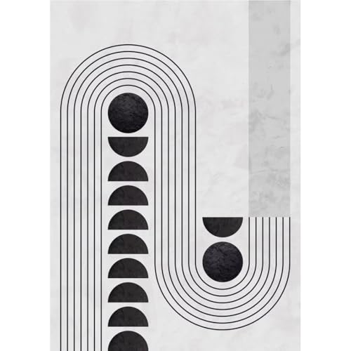 Tableau sur toile noir et blanc 40 x 60 cm décoration maison moderne
